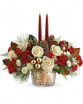 Teleflora&#039;s Winter Pines Centerpiece