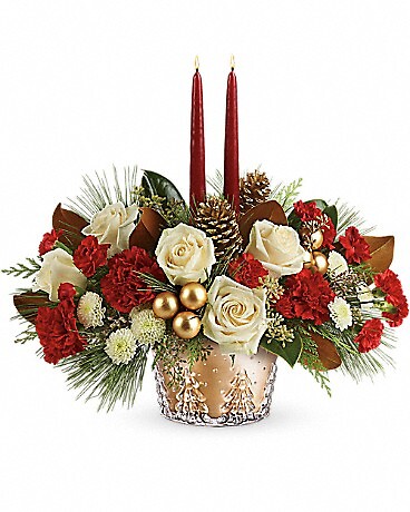 Teleflora&#039;s Winter Pines Centerpiece